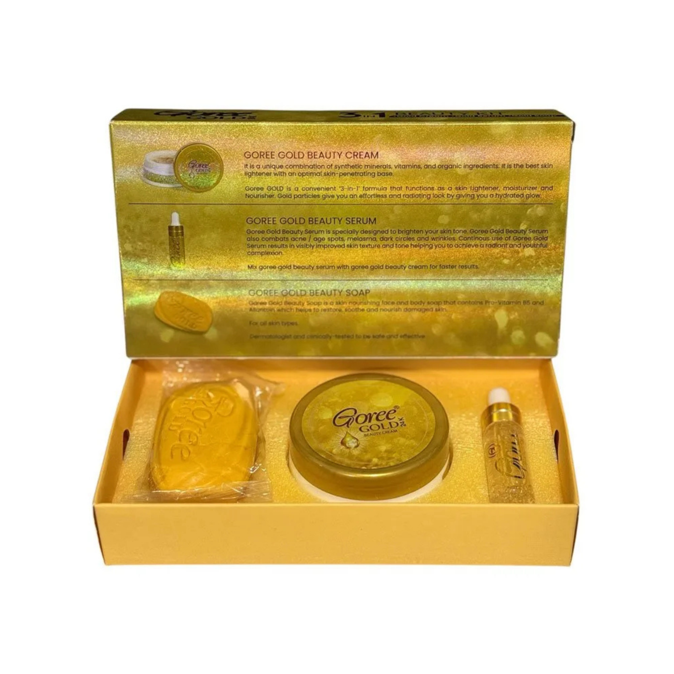 Goree Gold 24K Beauty Kit 3-in-1